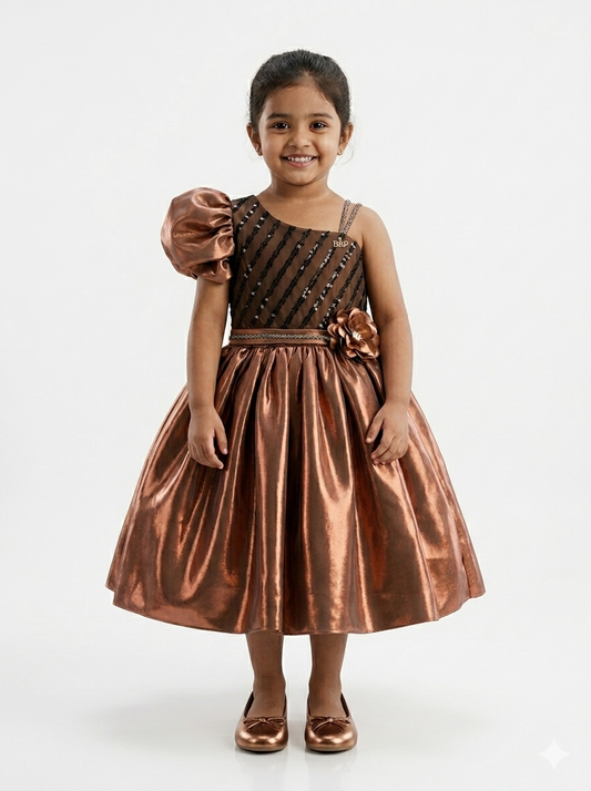 The Copper Radiance Gala Dress
