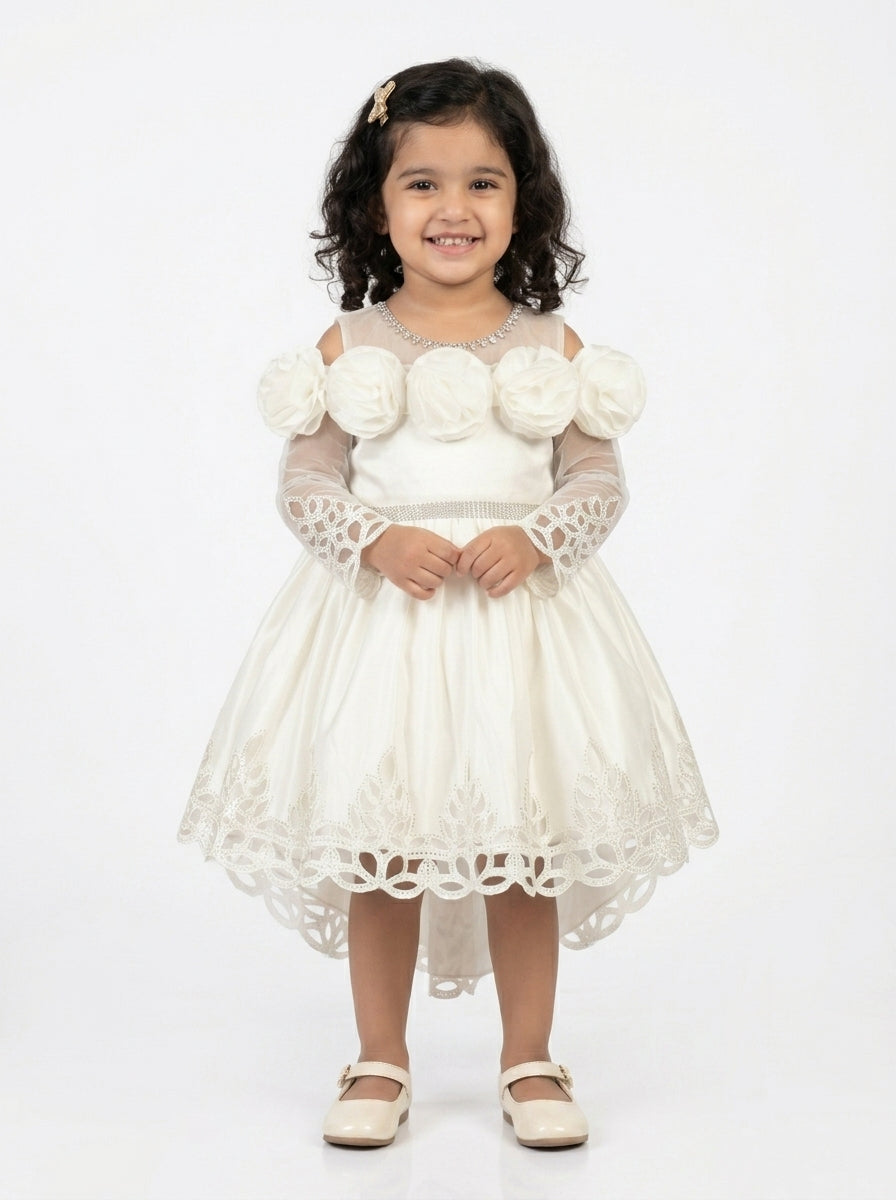 The Ethereal Blossom High-Low Gown Dress
