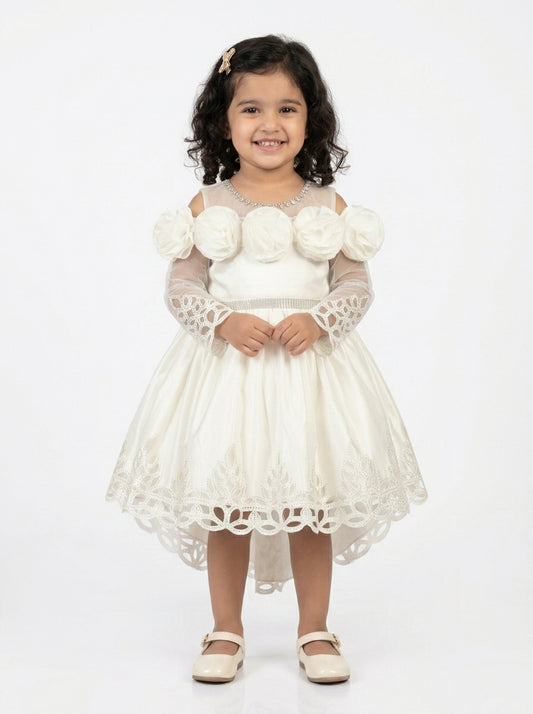 The Ethereal Blossom High-Low Gown Dress