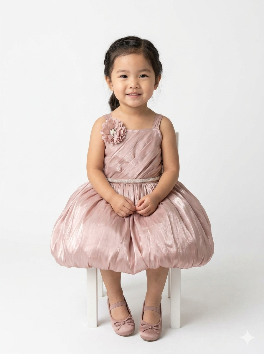 Glimmering Rose Quartz Enchanted Dress