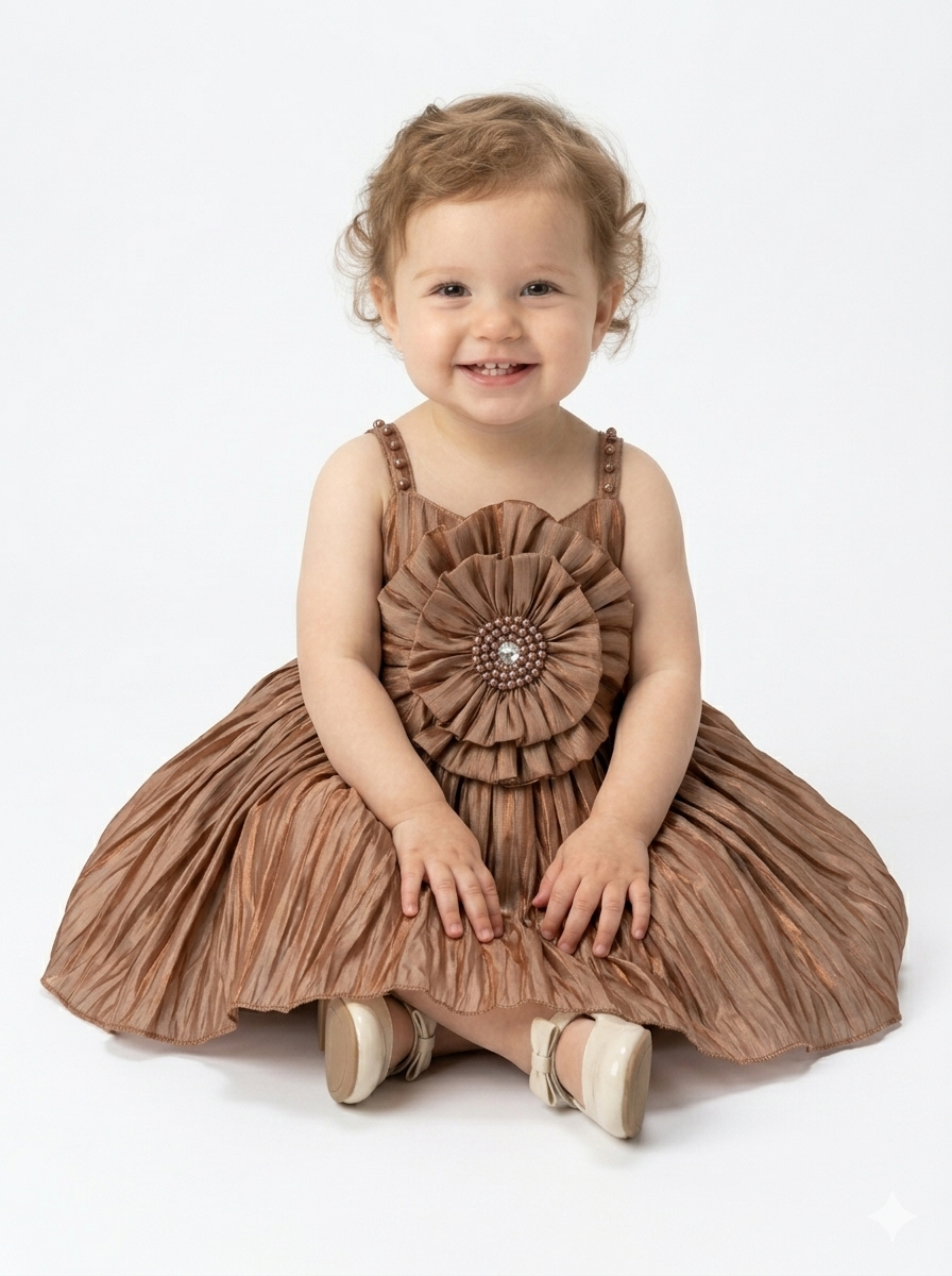 The Gilded Bronze Party Dress