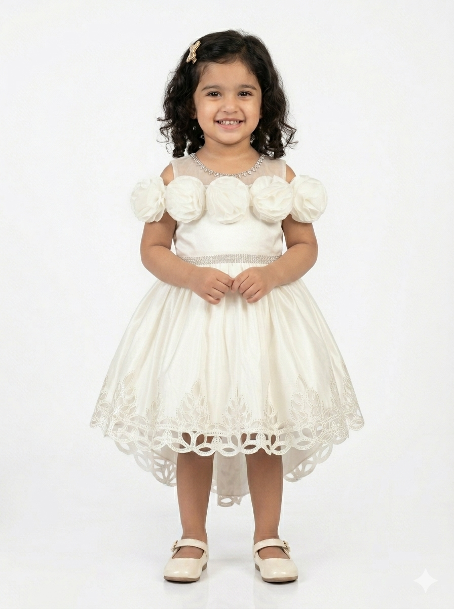 The Ethereal Blossom High-Low Gown Dress