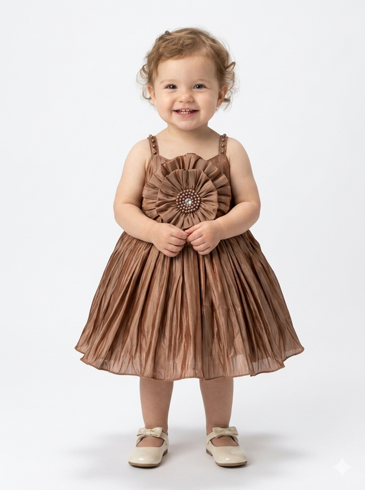 The Gilded Bronze Party Dress