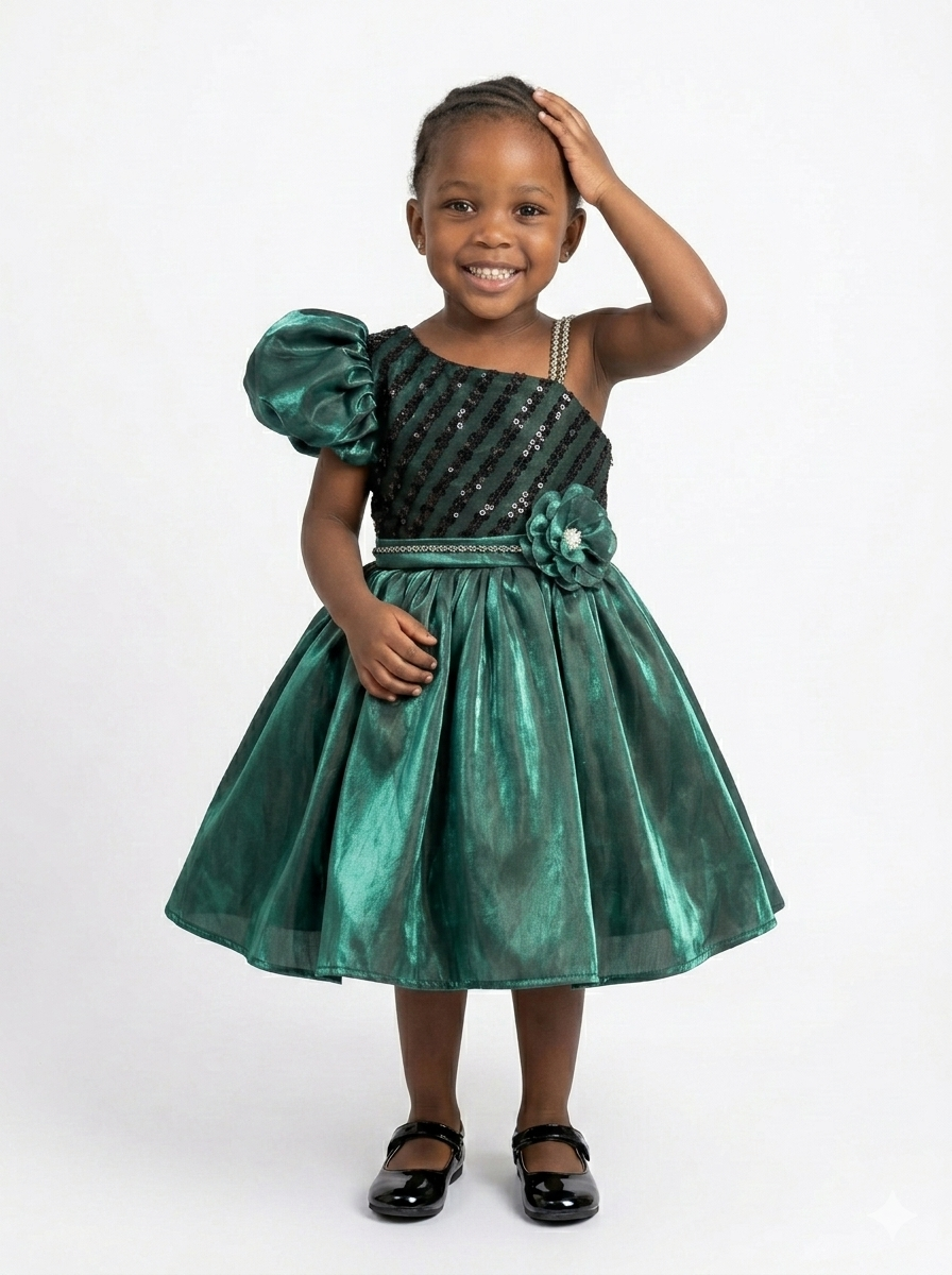 The Emerald Opulence Gala Dress