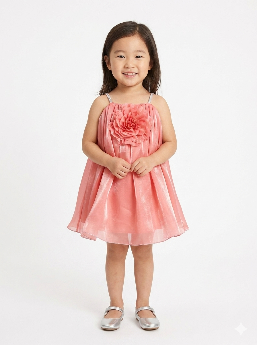 The Coral Glow Gala Dress