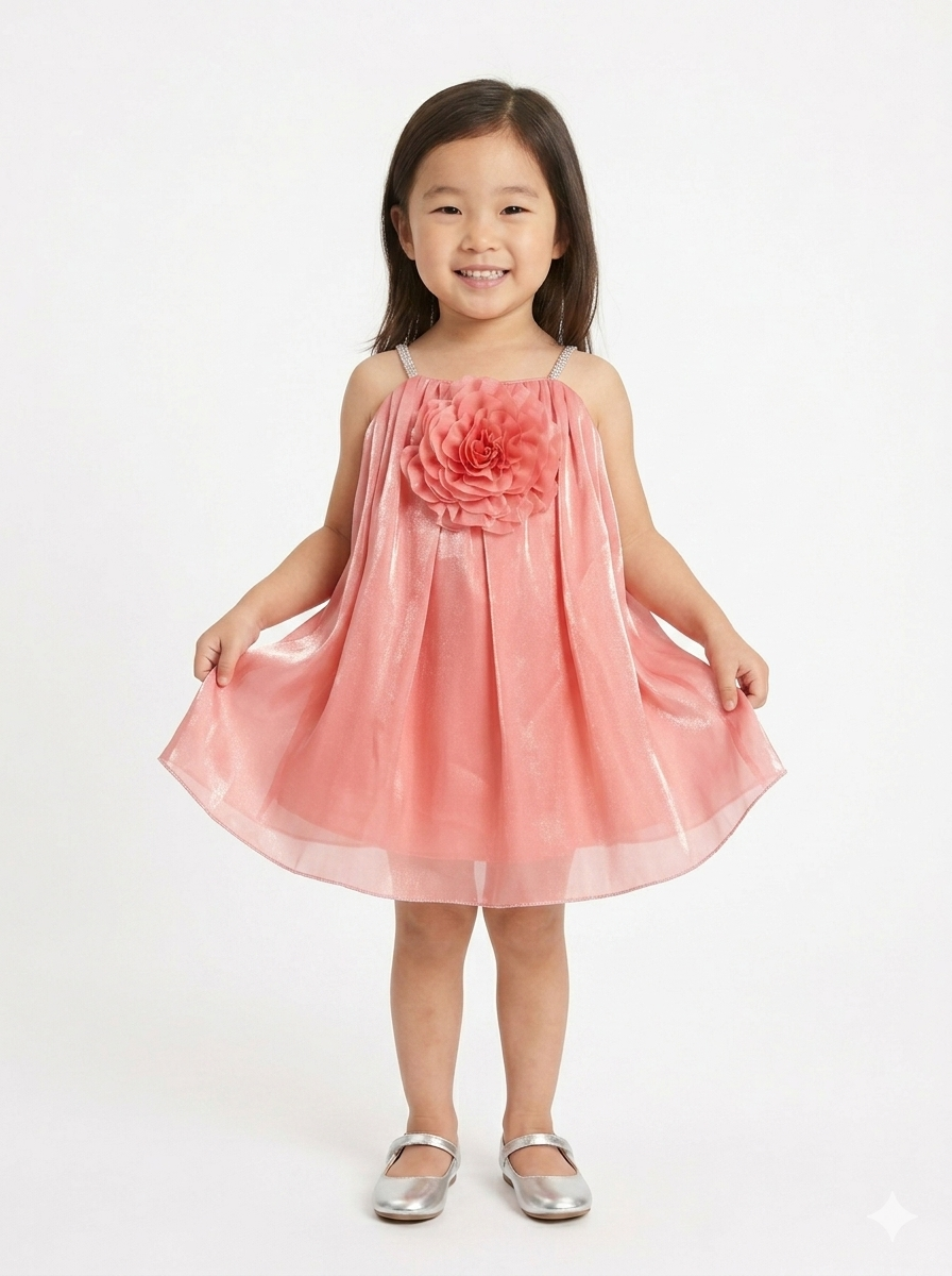The Coral Glow Gala Dress