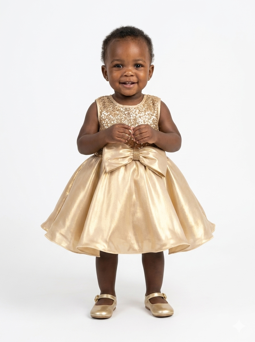 The Golden Gala Shimmer Dress