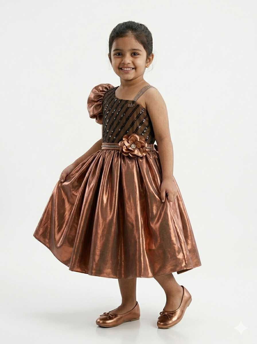 The Copper Radiance Gala Dress