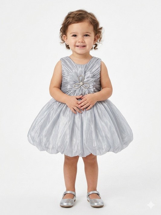 The Silver Starlight Party Dress