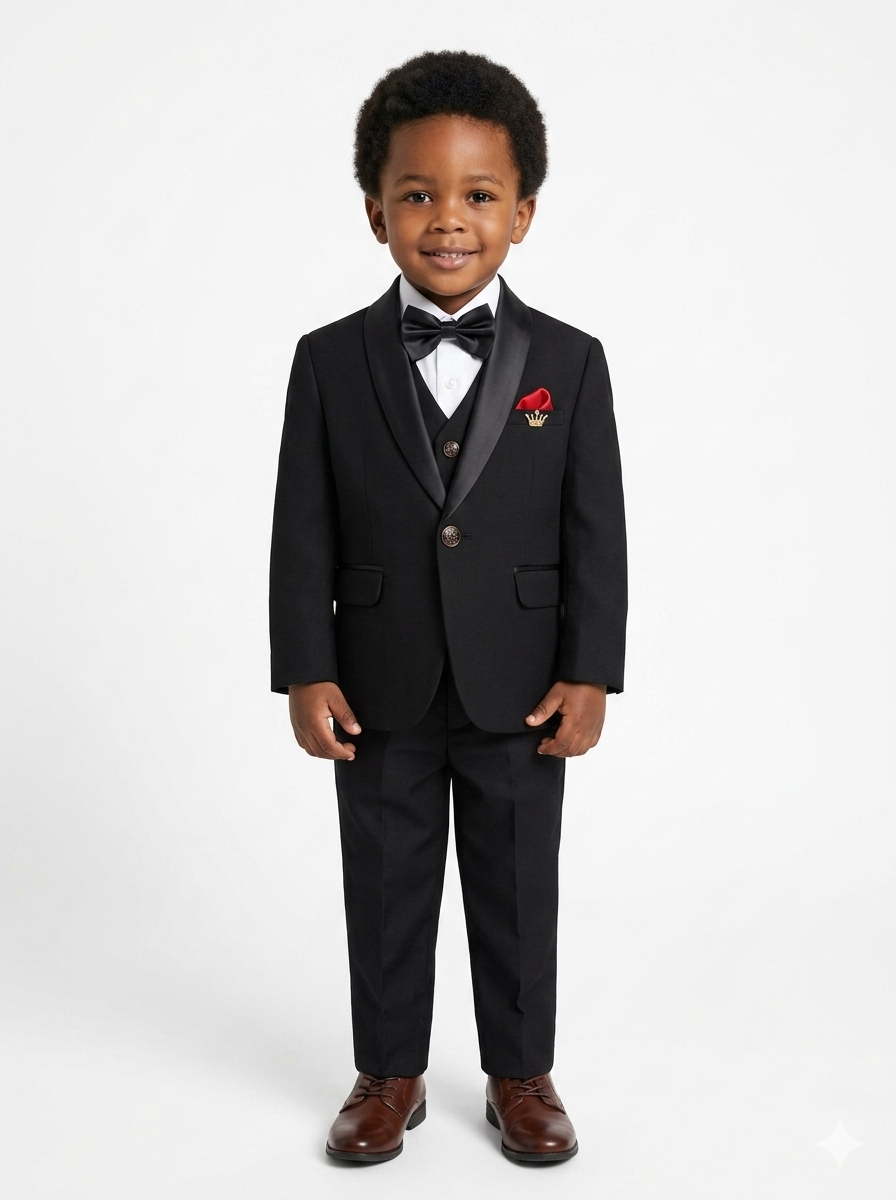 The Little Gentleman's Classic Crown 5-Piece Tuxedo