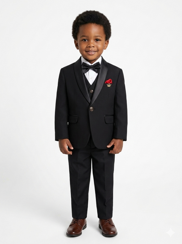 The Little Gentleman's Classic Crown 5-Piece Tuxedo