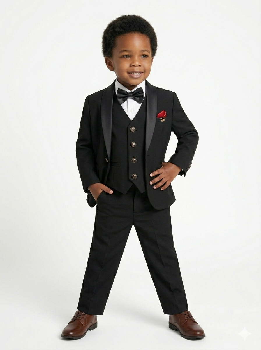 The Little Gentleman's Classic Crown 5-Piece Tuxedo