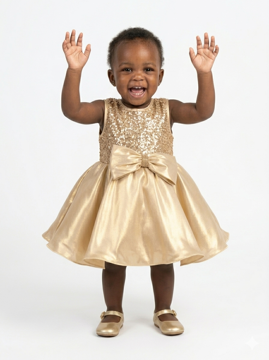 The Golden Gala Shimmer Dress