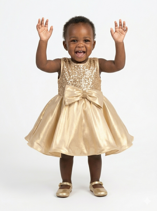 The Golden Gala Shimmer Dress